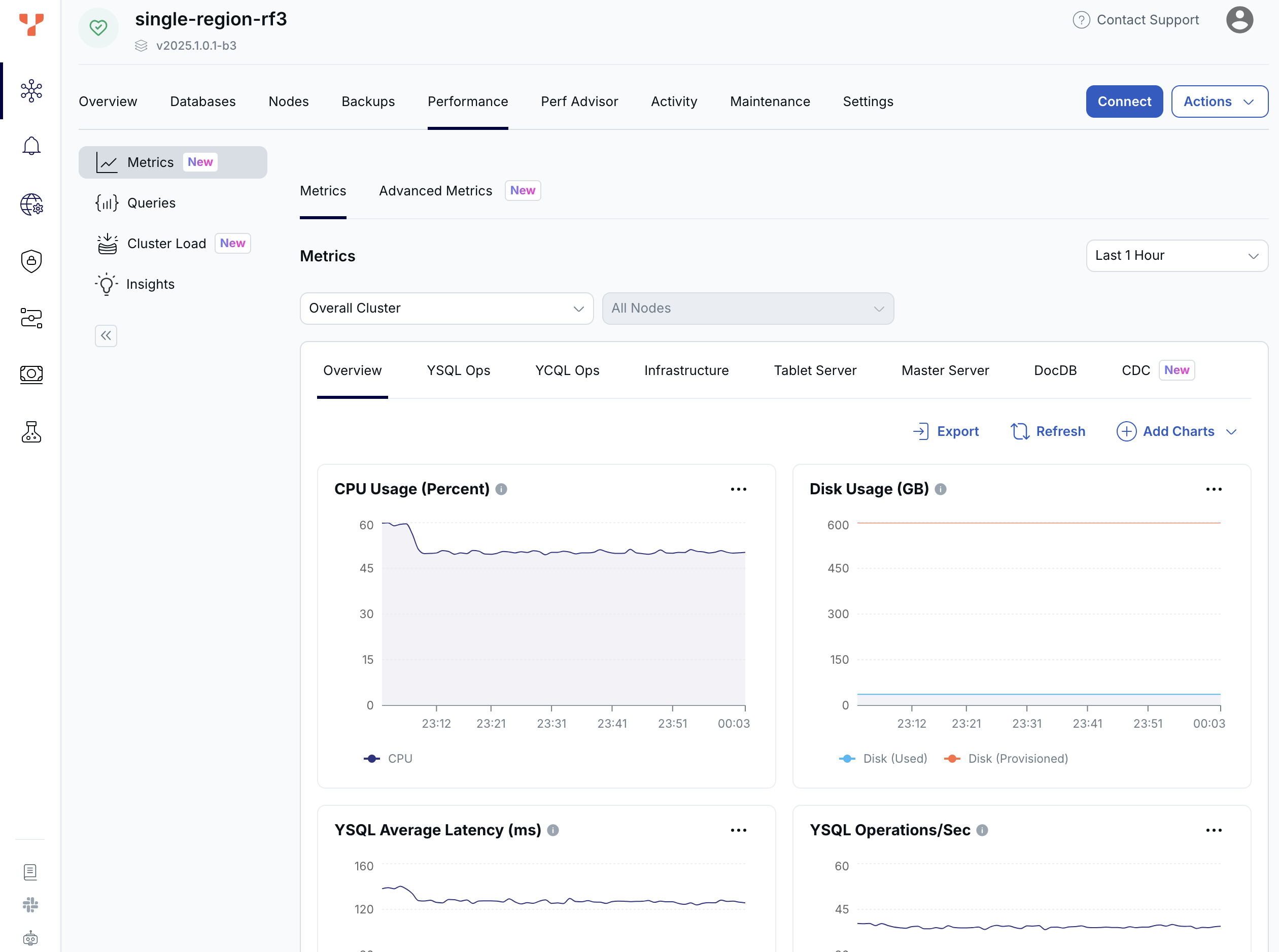 Cluster Performance Metrics